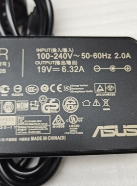 华硕G60V/J W6700 UX501J/V N501J 充电器19V6.32A电源适配器
