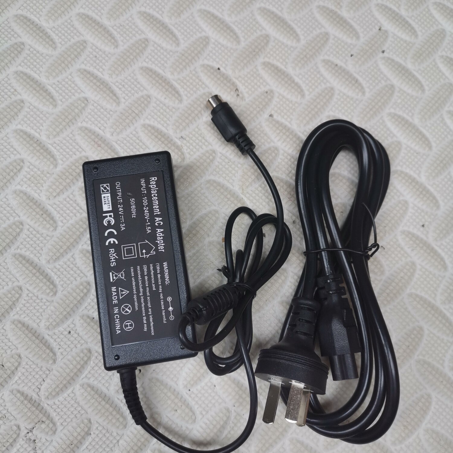 宝利金格力美的24V1A加湿器电风扇适配器电源线BLJ24WH240100P-C