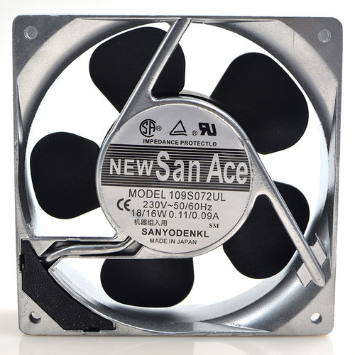 三洋SANYO 109S072UL 220V 18/16W 120x120x38mm铝框交流风机