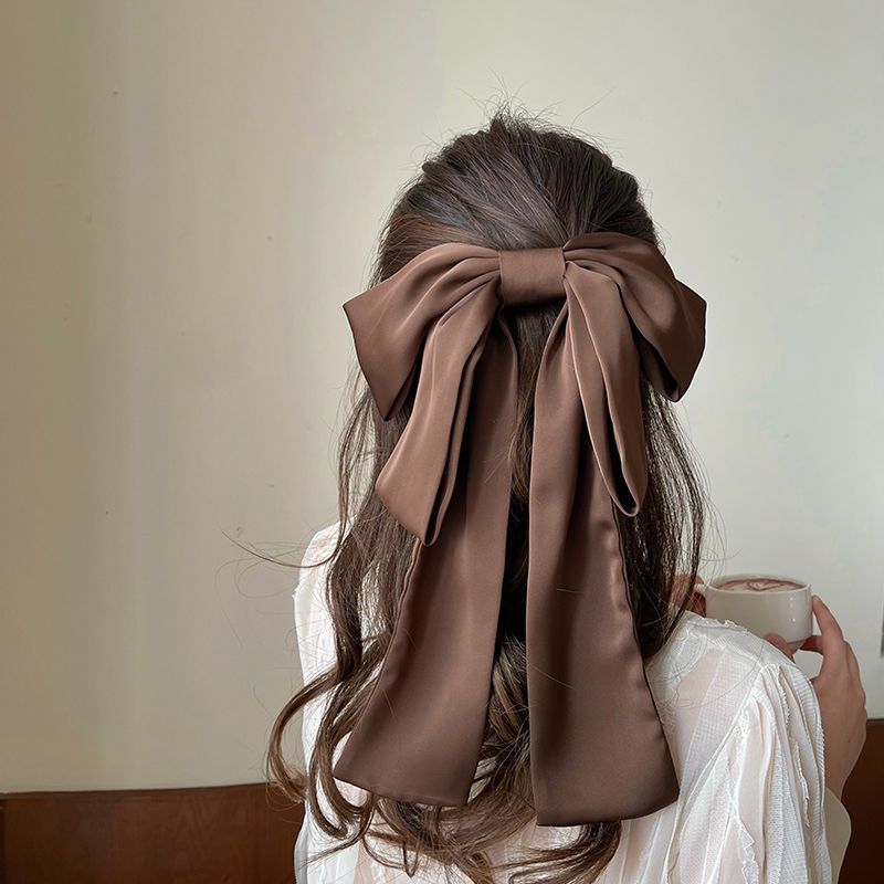 秋冬美拉德风大蝴蝶结发夹顶夹