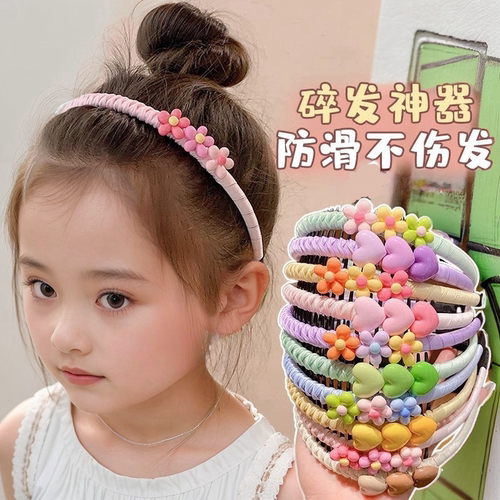 儿童带齿防滑发箍不勒头压发头箍