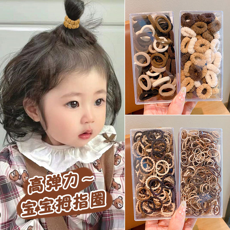 儿童秋冬美拉德头绳宝宝拇指发圈