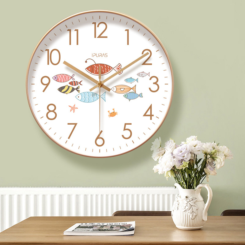 挂钟6226时钟客厅钟表简约北欧时尚挂表卧室超静音创意个性石英钟