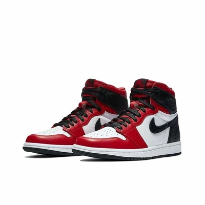 Air Jordan 1 AJ1高帮蛇年白黑红篮球鞋cd0461-601广东DC