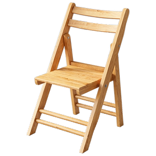 实木可折叠椅桌家用便携靠背椅凳子儿童成人餐馆户外烧烤钓鱼柏木