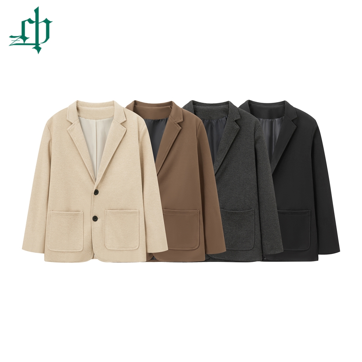 重磅500g加厚新款西服套装男士休闲冬季毛呢外套宽松高垂感正装潮