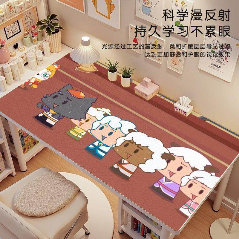 喜羊羊与灰太狼卡通学生学习宿舍家用皮革桌垫防水防尘可裁剪定制,居家布艺,桌布,淘宝优惠券,粉丝福利购,淘宝优惠卷
