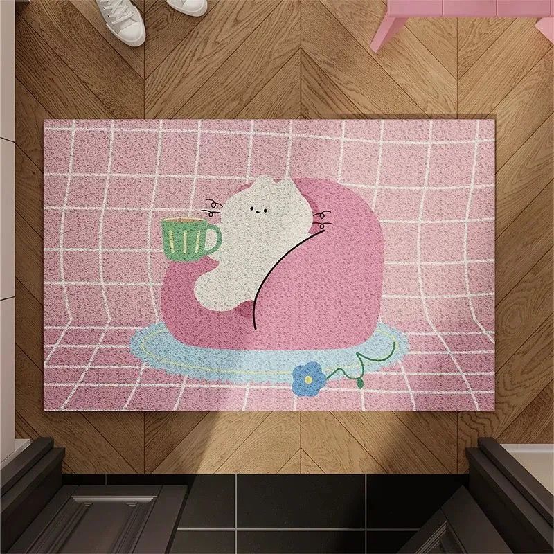 可爱卡通丝圈入户门地垫进