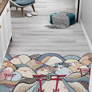 开门见山入户门口地垫日式和风进门地毯门垫可裁剪丝圈脚垫玄关垫