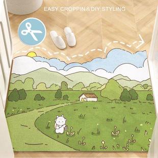 风与海入户门地垫丝圈进门地毯防滑玄关大门口脚垫家用入门垫耐脏