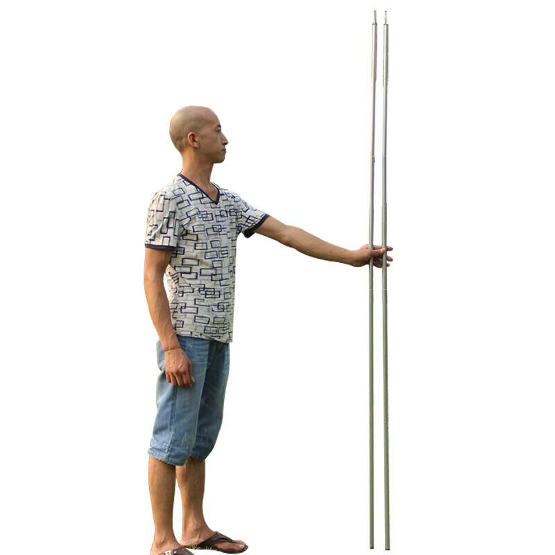 新品户外天幕支撑杆2米加高天幕杆撑杆(1副2根)镀锌铁杆帐篷延伸