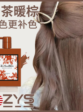 美国ZuYaaSen智雅宣「奶茶暖棕」固色洗发水补色锁色护发素zys