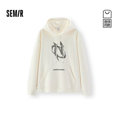 【商场同款】森马连帽卫衣男冬季加绒2025新款印花潮107725116107