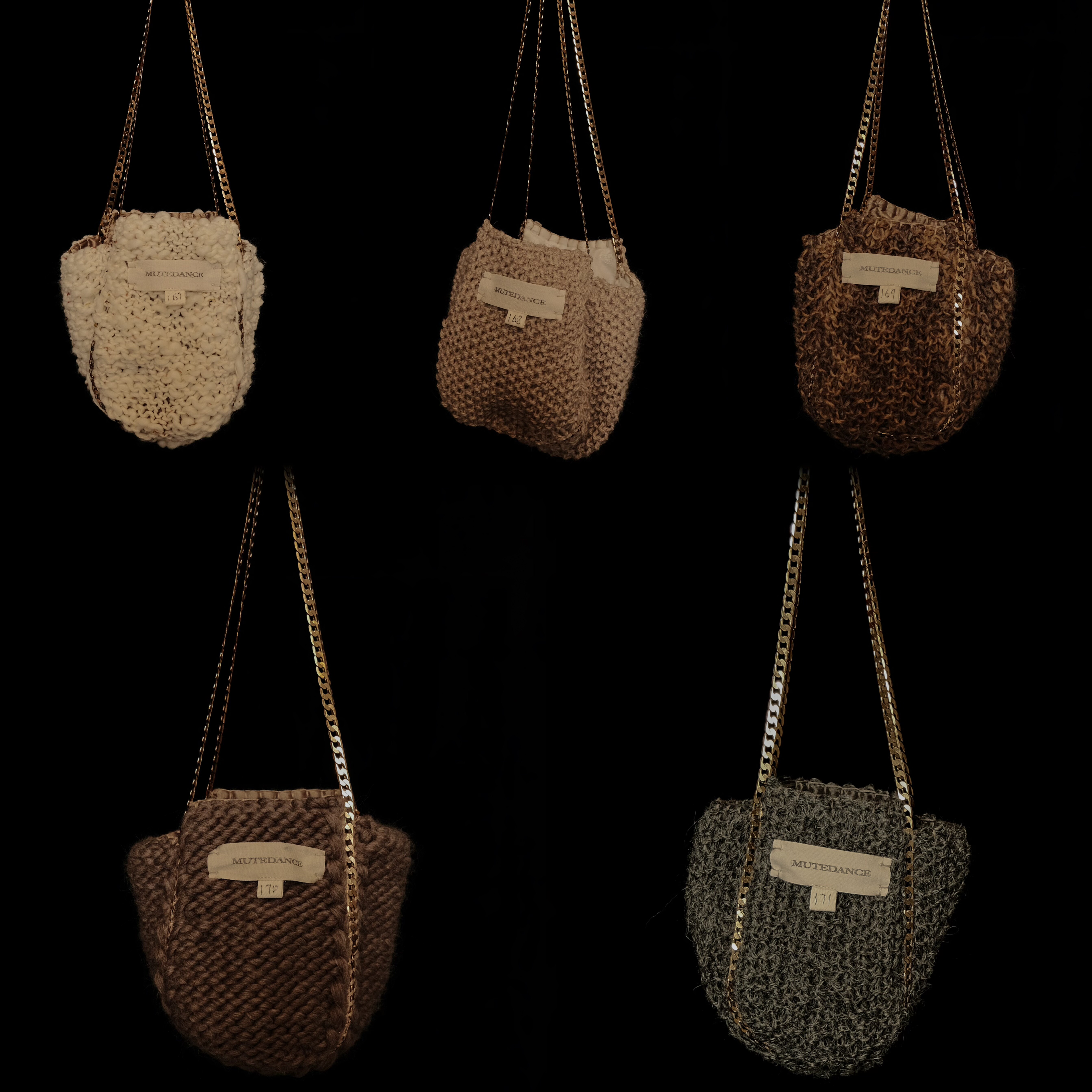 CASTING无隅｜MUTEDANCE 手工针织羊毛毛线链条手提包