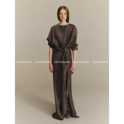 CASTING无隅｜CORTANA 26早春 交叉绑带V领上衣短外套