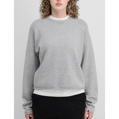 Extreme Cashmere N°426 Comfy 多色下摆卷边羊绒套头针织衫