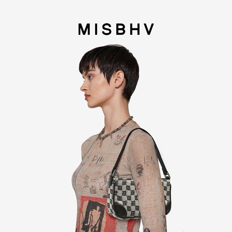 MISBHV经典老花迷你单肩包