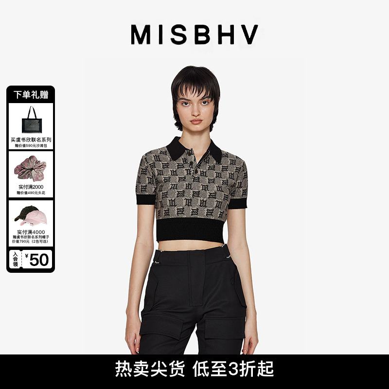 MISBHV Monogram短袖上衣 林允明星同款