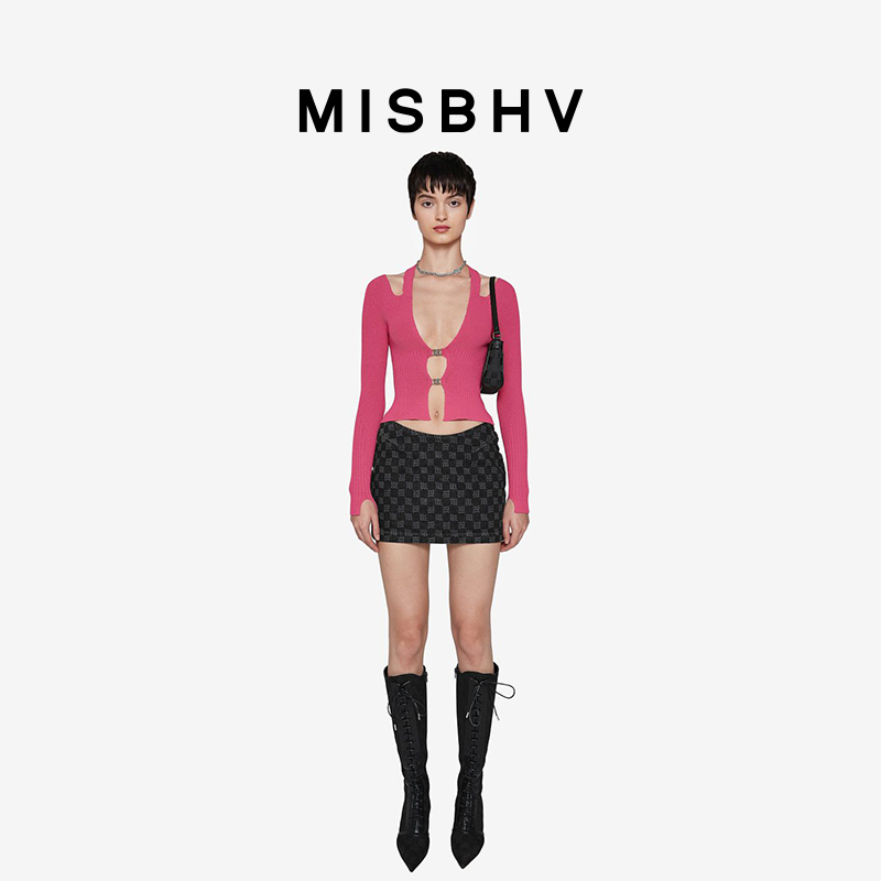 MISBHVMONOGRAM牛仔短裙