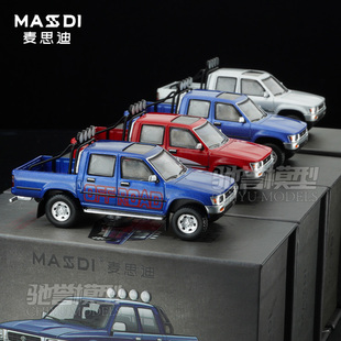 麦思迪 1:64 丰田海拉克斯RN80皮卡1995丰田Hilux 合金汽车模型