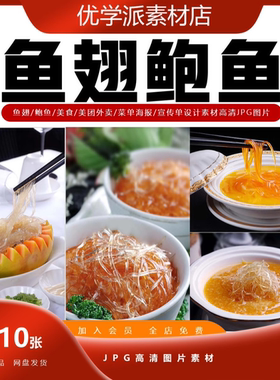 鲍鱼鱼翅美食照片美团外卖菜单海报宣传单设计素材高清JPG图片
