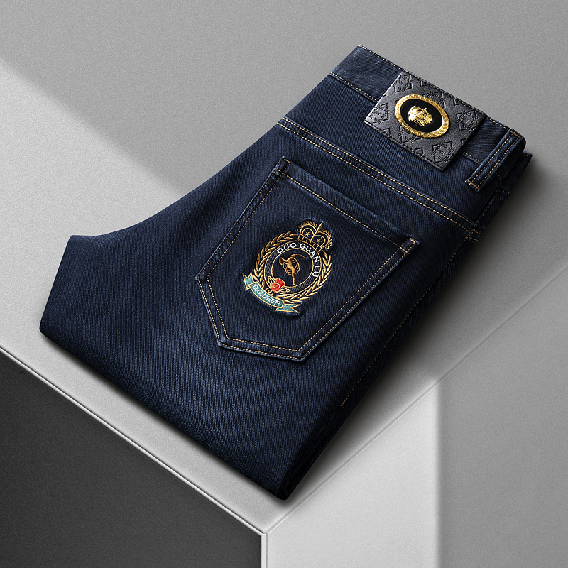 苹果AEMAPE冬季厚款磨毛牛仔裤