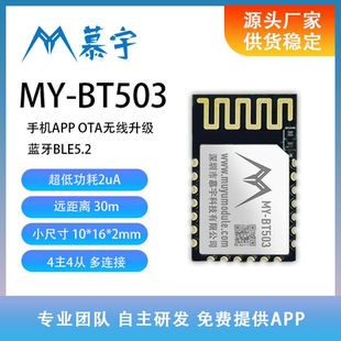 超低功耗 BLE 5.2 主从一体 小尺寸 多连接 蓝牙钥匙 BT503