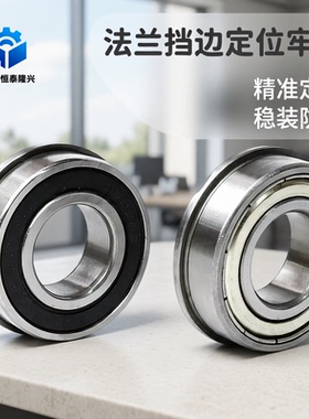 带挡边法兰深沟球轴承F6007 F6008 F6009 F6010 F6207 F6208