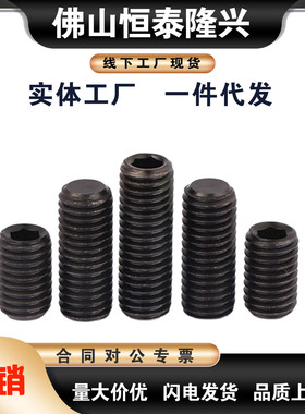 TAY01-M3 M4-L3/4/5/6/8/10/12/16/20 内六角紧定螺钉平端 发黑