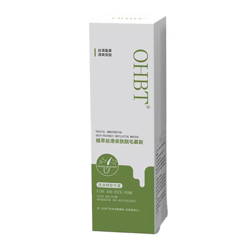 OHBT植萃丝滑亲肤脱毛慕斯150ml 2