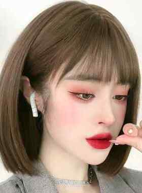 日系少女假发Bobo头蓬松自然眉上刘海短发网红甜美可爱蓬松lolita