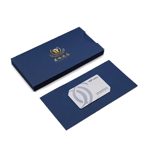 卡套定制PVC双面来图订做logo烫金高端抽拉VIP礼品卡提货券定制大闸蟹卡套会员购物卡套礼品卡包装盒套