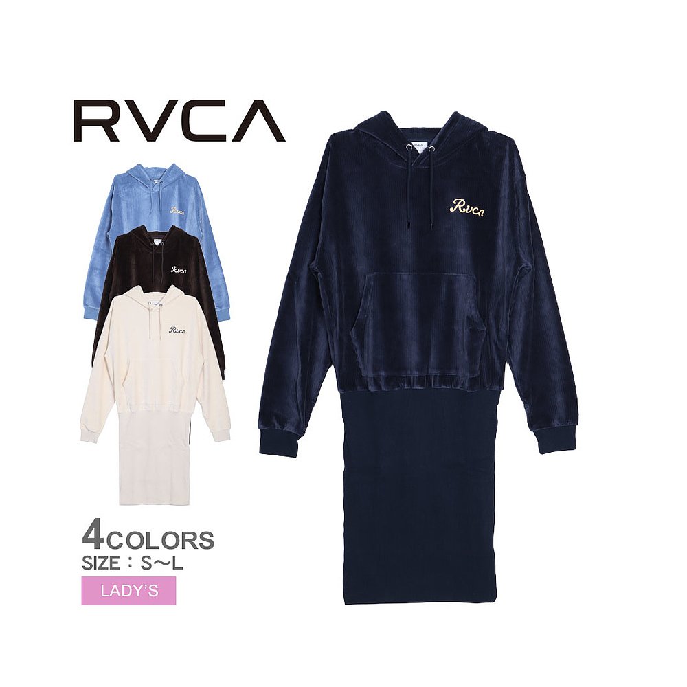 日本直邮RVCA HAVE ON 连帽衫连衣裙女士 BD044506 连衣裙运动运