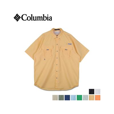 日本直邮哥伦比亚衬衫短袖巴哈马男式 BAHAMA II 衬衫浅橙 FM7047