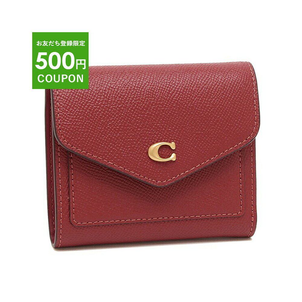日本直邮coach 双折钱包 win 迷你钱包红色女式 c2328 b4e5d