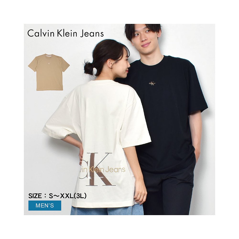 日本直邮Calvin Klein Jeans短袖T恤 CALVIN KLEIN JEANS RELAXE-封面