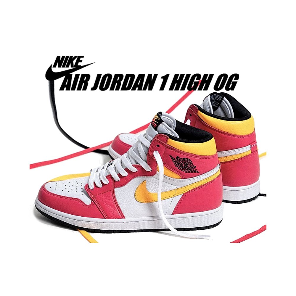 日本直邮NIKE AIR JORDAN 1 HIGH OG lt fusion红/黑-白 555088-