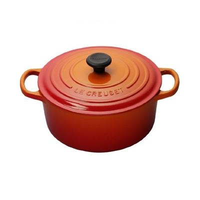 日本直邮LE CREUSET Cocotte Ronde 18cm橙色0024147231011