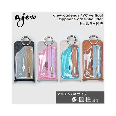 日本直邮ajew cadenas PVC 立式拉链手机壳肩背手机保护壳 Androi