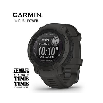 日本直邮GARMIN Instinct 2 双电源石墨 010-02627-40 血氧追踪 S