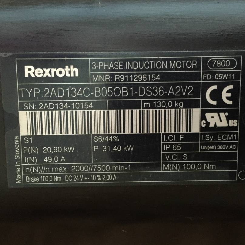 力士乐电机 2AD134C-B05OB1-D议价 也可为维修！！