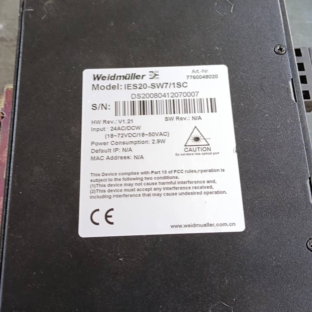 魏德米勒交换器 IES20-SW7/议价 也可为维修!!