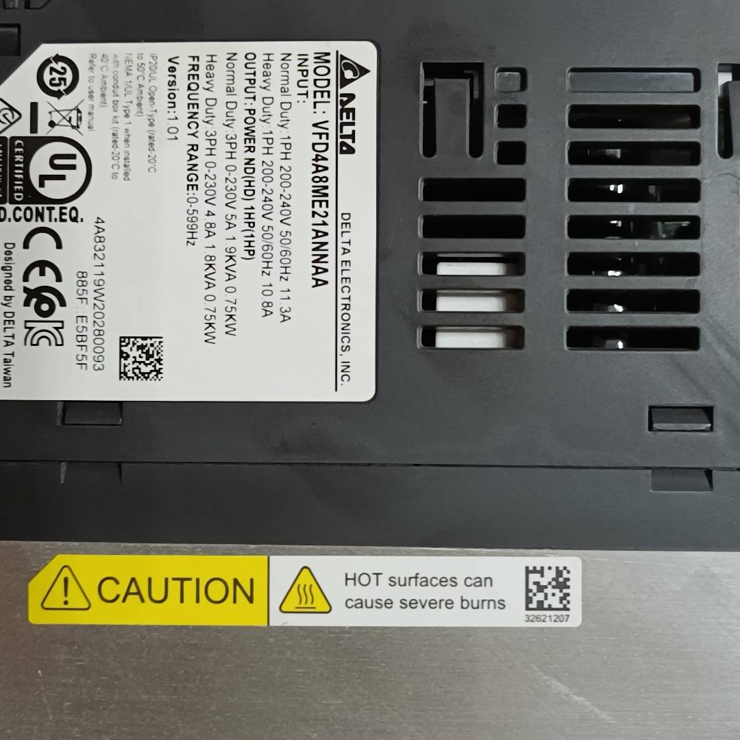 台达变频器VFD4A8MS21ANSAA议价 也可为维修！！