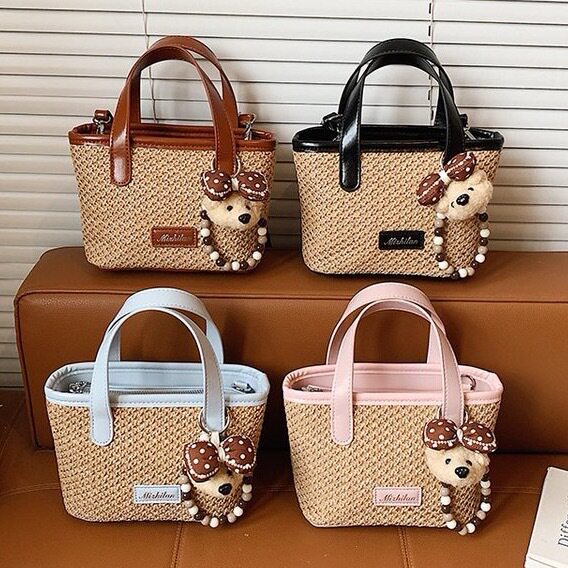 韩版ins时尚百搭单肩斜挎包包女小众设计个性手提包休闲通勤背包