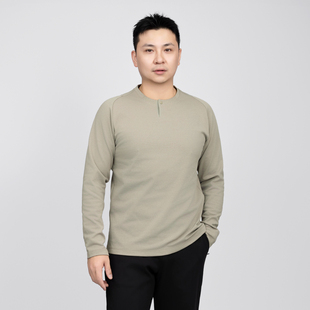 秋季 男士 新品 单粒扣都市通勤圆领长袖 HT31 S·F轻暖