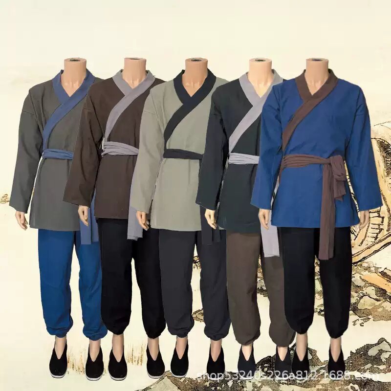 平民古代农民演出服店小二服装家丁佣人茶楼酒店跑堂工作演出服