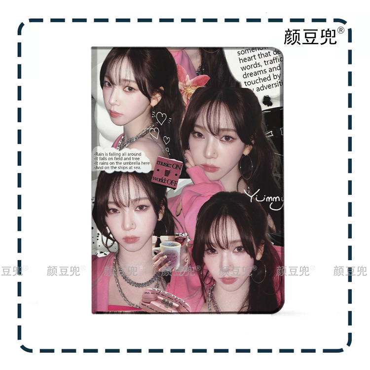 aespa 柳智敏周边ipad10.2适用air4/5第十11代三折书本保护壳matepad pro11笔槽mini6 7小米6 7 8Pro红米华为