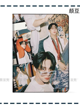 MINGYU金珉奎 周边ipad10.2适用air4/5第十代10.9三折书本保护壳matepad pro11Air笔槽mini5/6小米5/6pro12.9