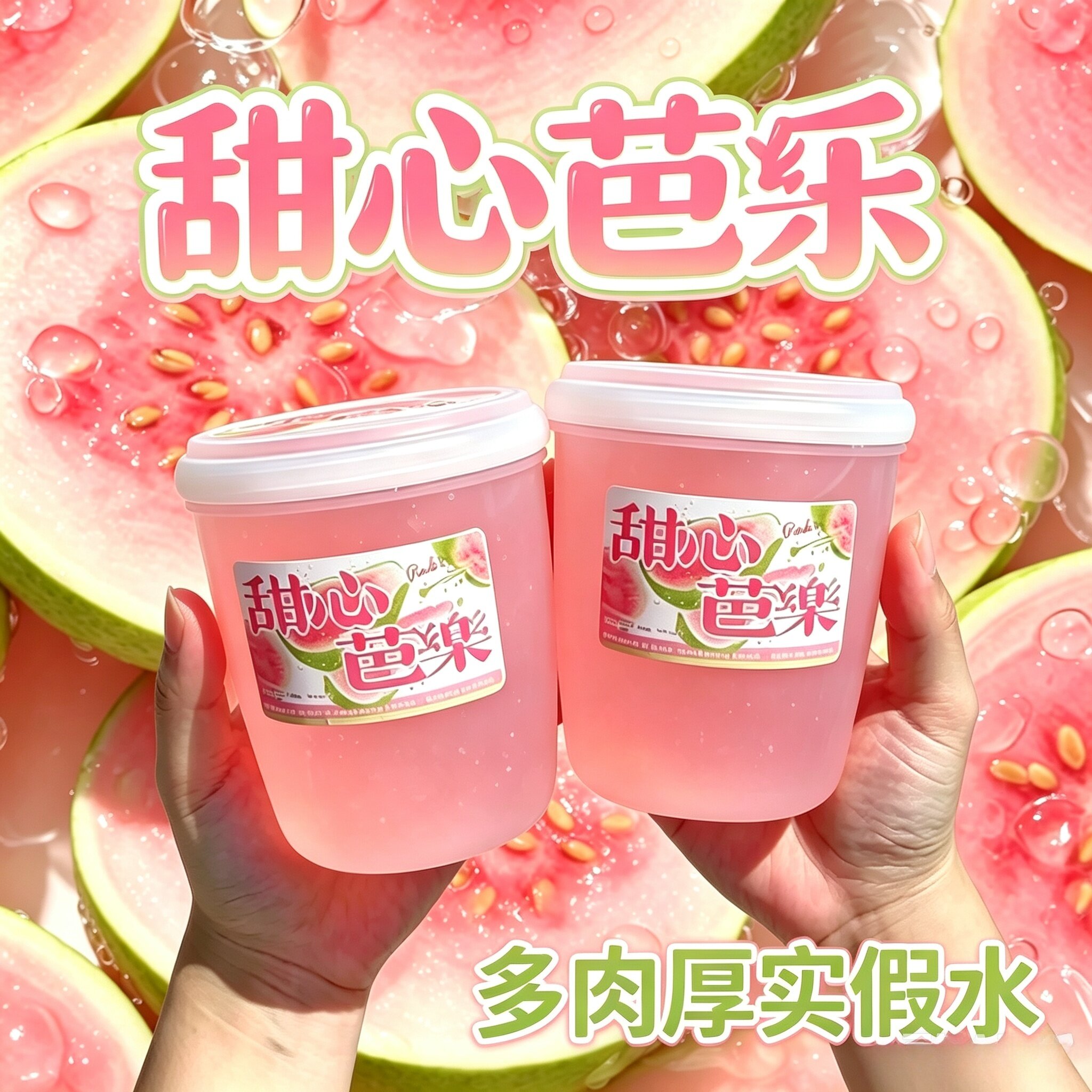 新款甜心芭乐假水抱抱奶高颜值史莱姆起泡胶创意儿童益智解压玩具