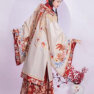 十六里铺原创汉服正版明制汉服[年年有鱼]女婚服中国风夏季古风